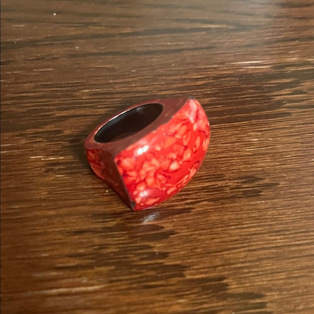 Bold Red Statement Ring